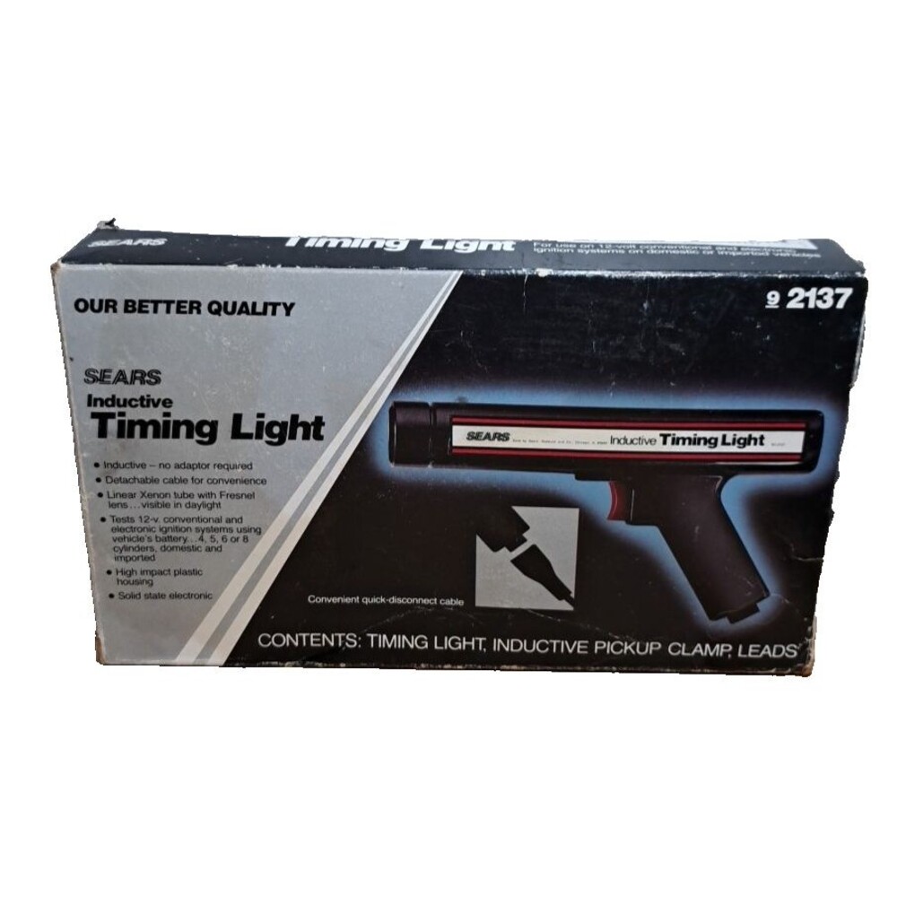 Vintage Sears Clamp On Inductive Timing Light Timing 9 2137